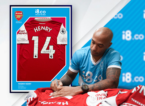 Jersey Arsenal eksklusif yang ditandatangani oleh Thierry Henry!